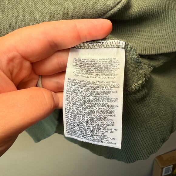 The North Face Men's Graphic Injection Hoodie Sweatshirt Olive Green Size Small - Picture 4 of 8